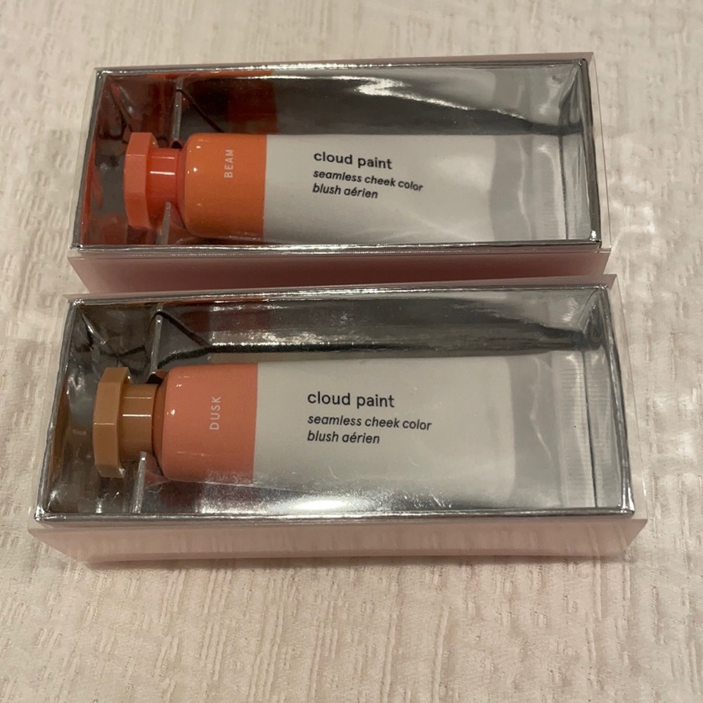 Glossier brand new beautiful cloud paint duo- Beam and Dusk